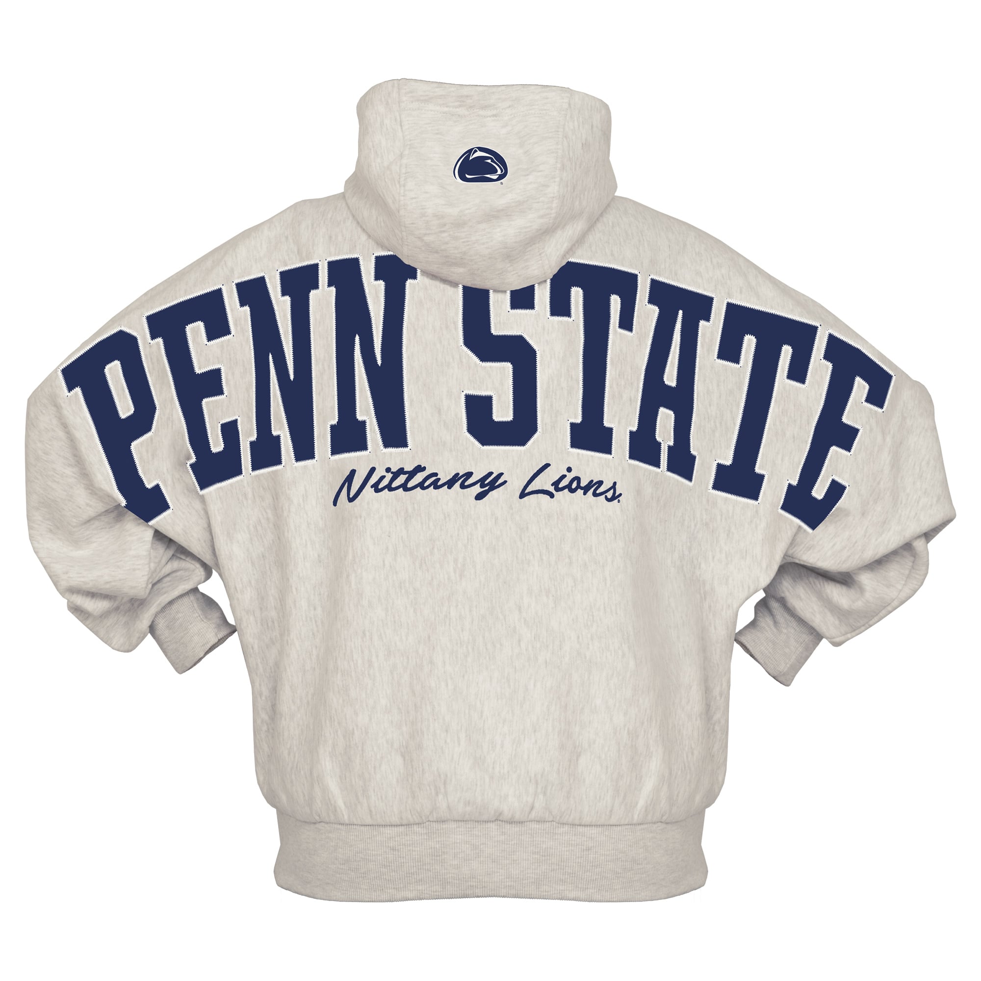 Sweat à capuche oversize gris Pressbox pour femme Penn State Nittany Lions Belvedere