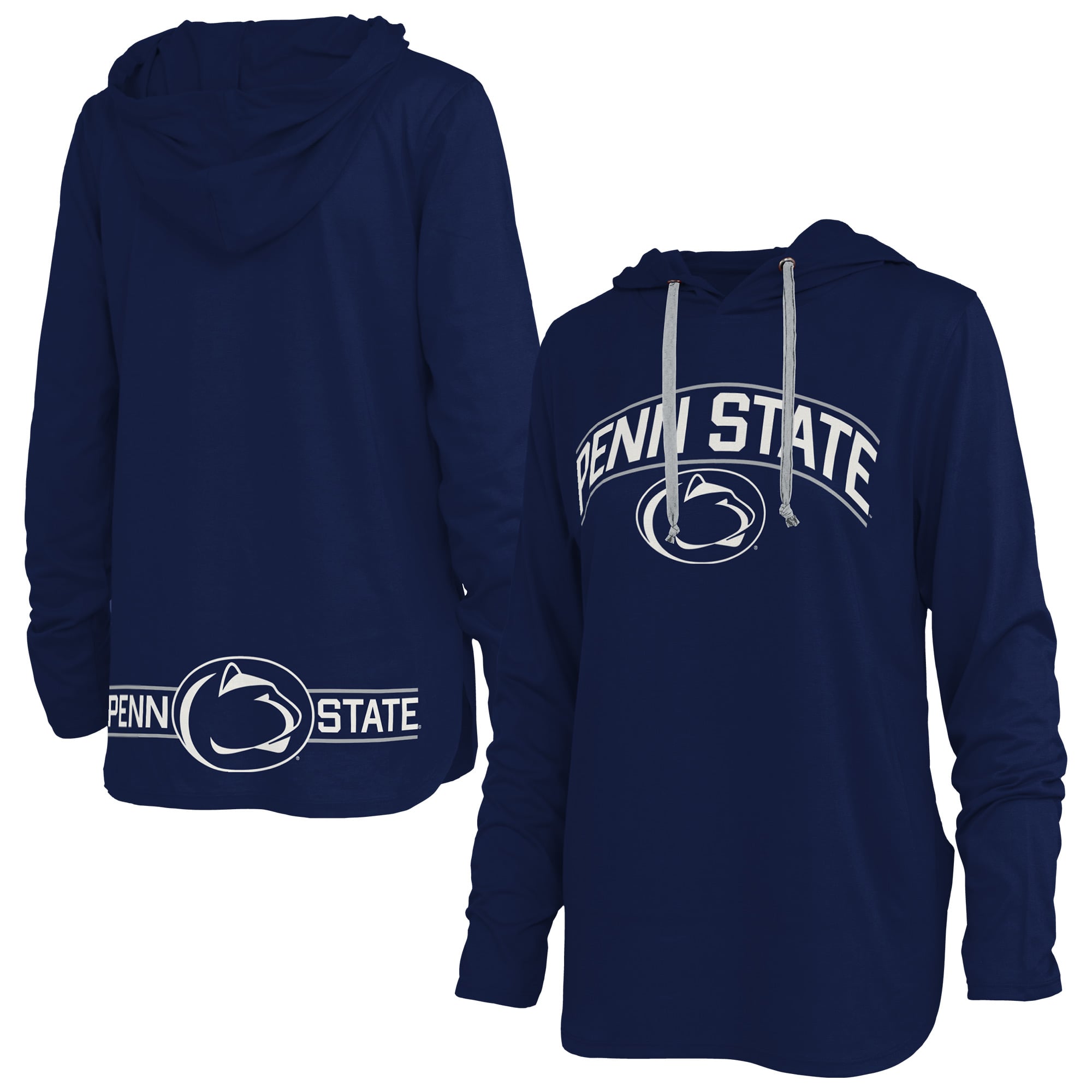 T-shirt à capuche manches longues Allie Penn State Nittany Lions bleu marine pour femmes, Pressbox