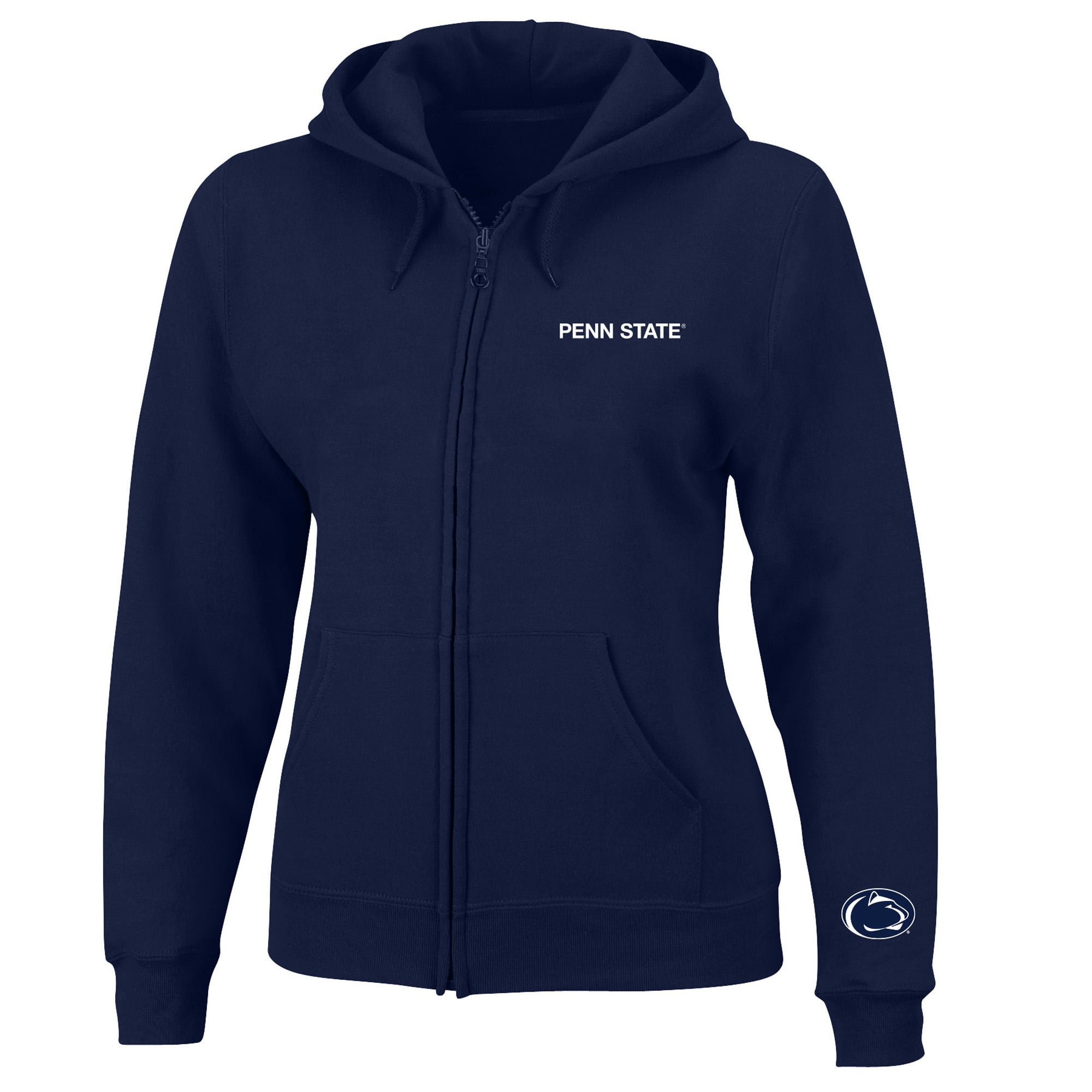 Women's Profile Navy Penn State Nittany Lions Plus Full-Zip Hooded Jacket