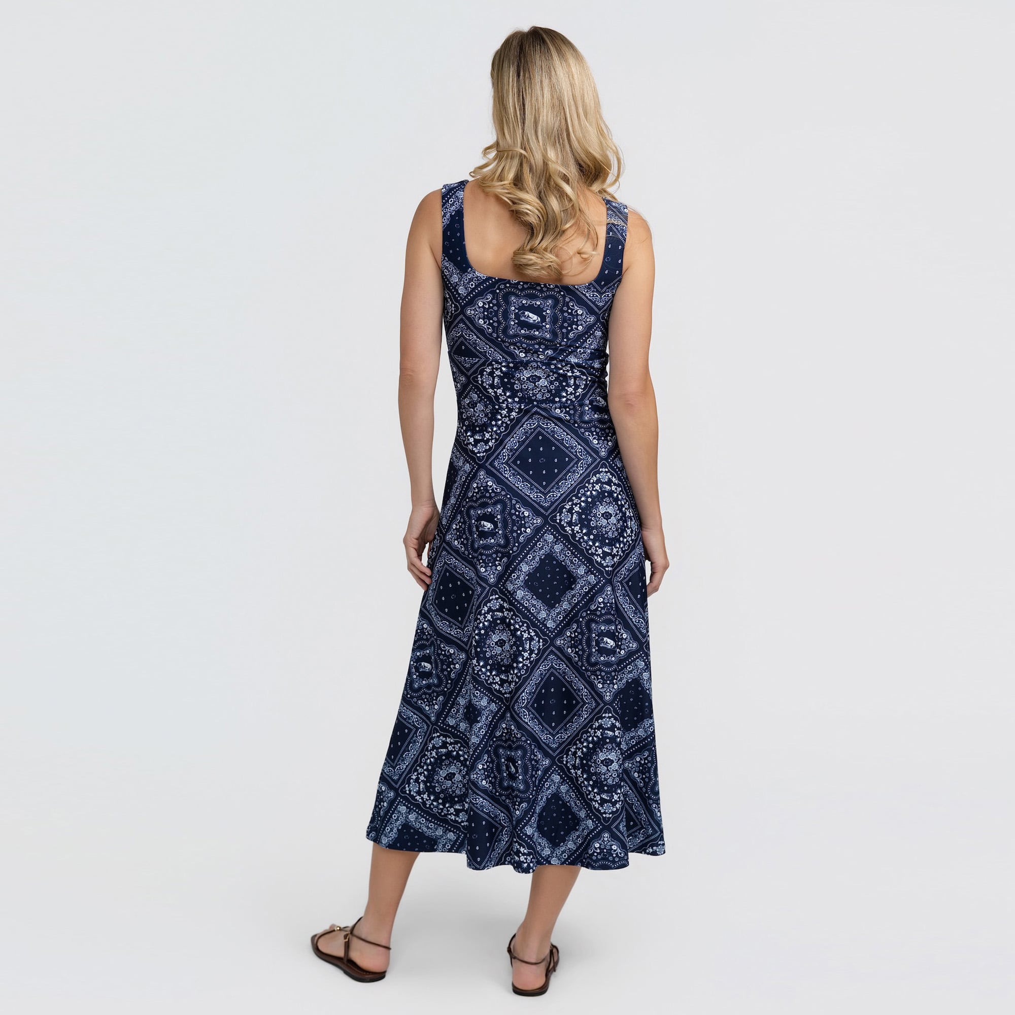 Women's Smith & Quinn Navy Penn State Nittany Lions Deidra Bandana Print Maxi Dress