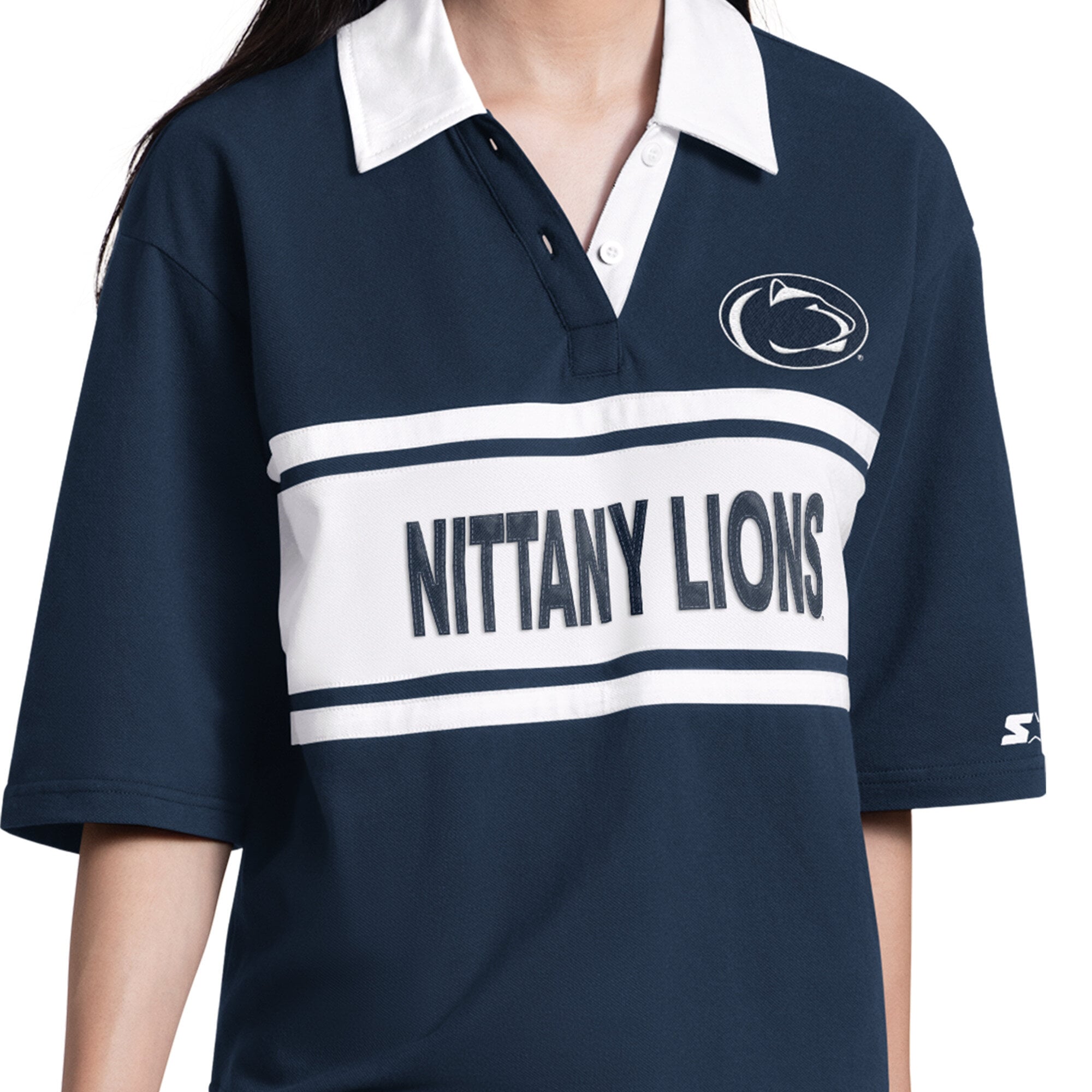 Polo Starter bleu marine pour femme, Penn State Nittany Lions Outfielder
