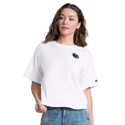 T-shirt court Penn State Nittany Lions Starter Advantage pour femmes - Blanc