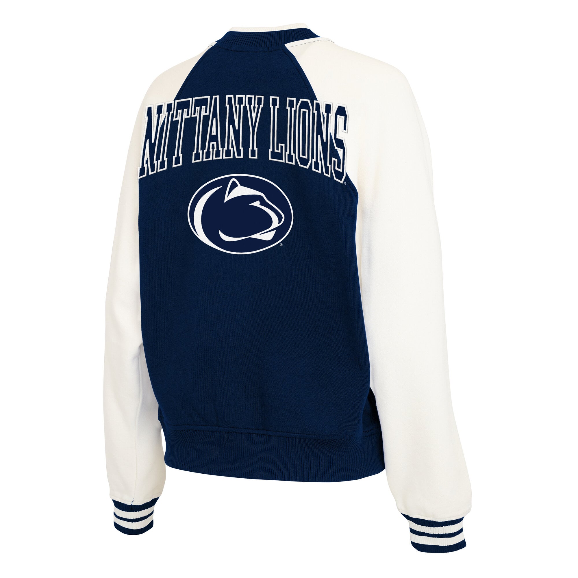 Veste raglan zippée intégrale WEAR by Erin Andrews bleu marine Penn State Nittany Lions pour femme