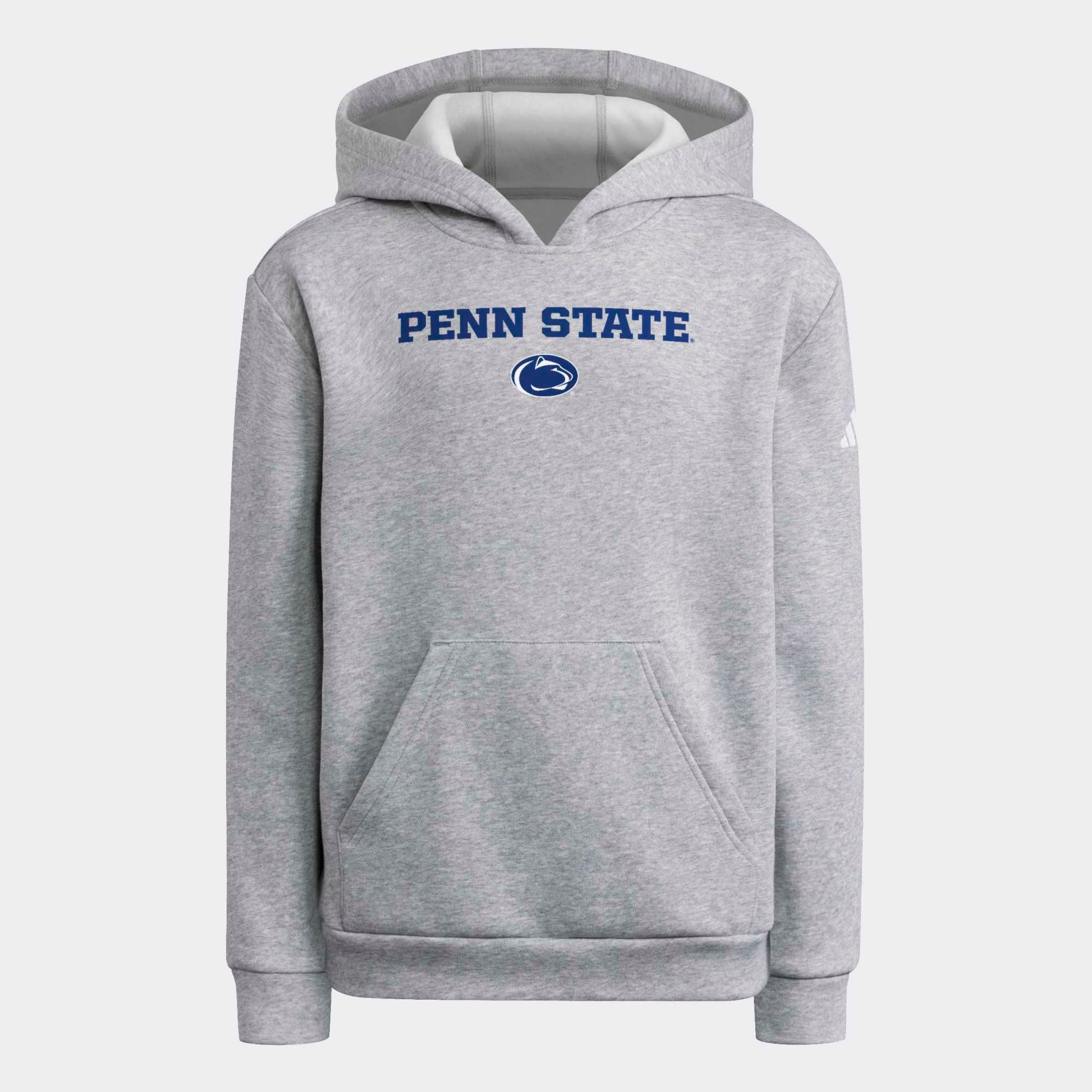 Sweat à capuche adidas Penn State Nittany Lions gris chiné pour enfant