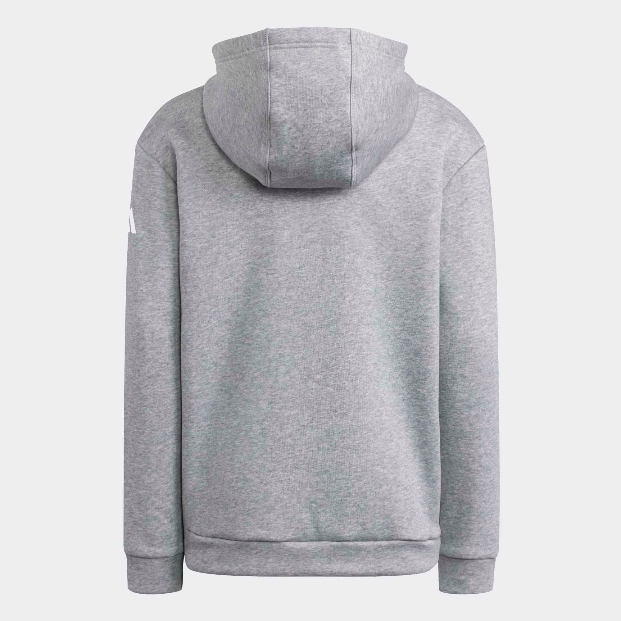Sweat à capuche adidas Penn State Nittany Lions gris chiné pour enfant