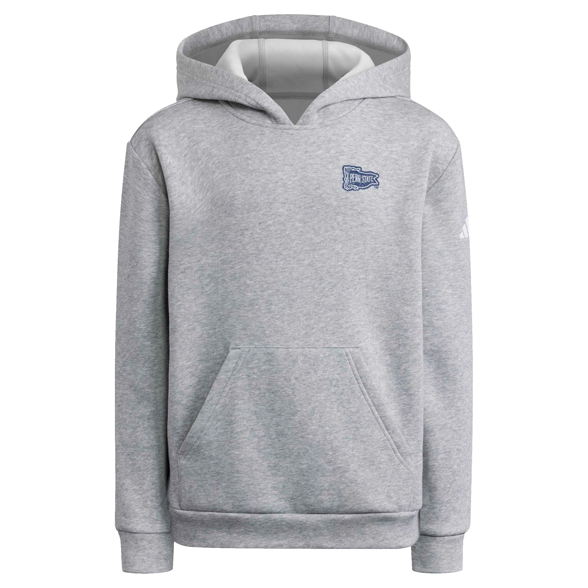 Youth adidas Heather Gray Penn State Nittany Lions Hyper Local Happy Valley Hoodie