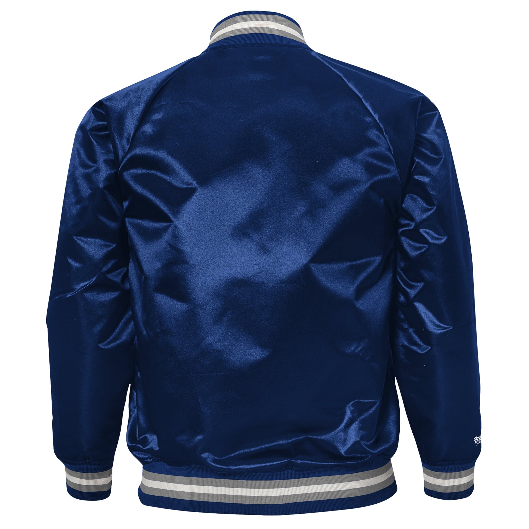 Youth Mitchell & Ness Navy Penn State Nittany Lions Satin Full-Snap Raglan Jacket