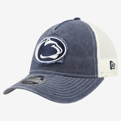 Penn State Nittany Lions New Era Youth 9FORTY A-Frame M-Crown Retro Adjustable Trucker Hat - Navy