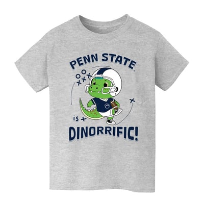 Penn State Nittany Lions Vive La Fete Youth Dinorrific T-Shirt - Gray