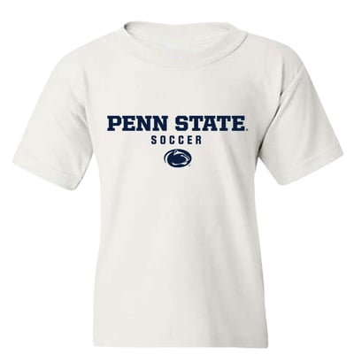 Penn State Nittany Lions Youth NIL Pick-A-Player Men's Soccer Shirsey T-Shirt - White