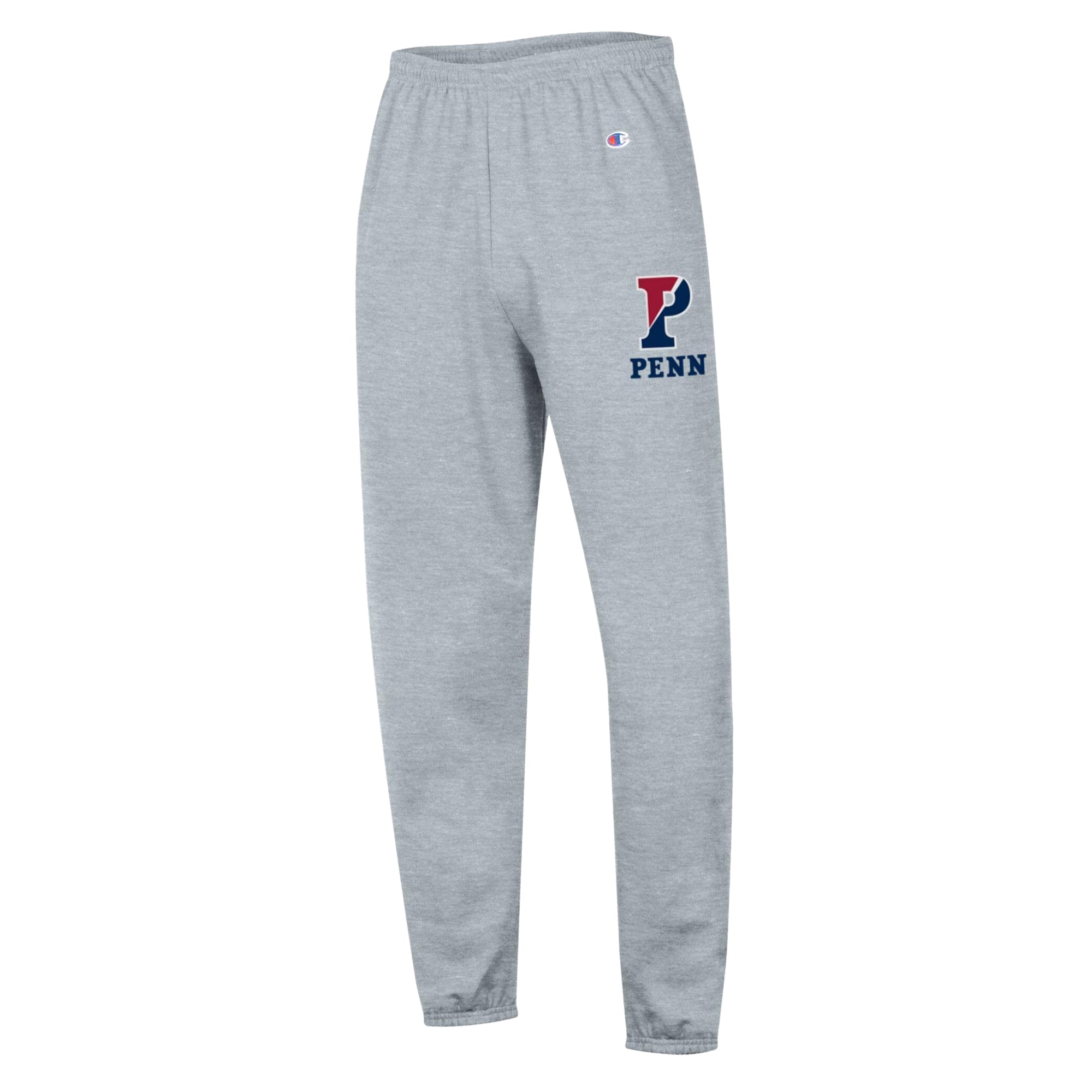 Men's Champion Heather Gray Pennsylvania Quakers Powerblend Fleece Team Sweatpants