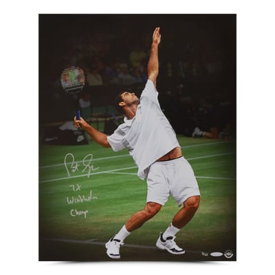 Autographed Pete Sampras Picture - RARE 16x20 JSA