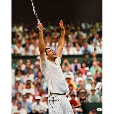 Autographed Pete Sampras Picture - RARE 16x20 JSA