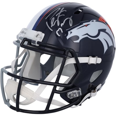 Peyton Manning Indianapolis Colts & Denver Broncos Fanatics Authentic Autographed Half & Half Riddell Speed Replica Helmet - Signature on Indianapolis Side