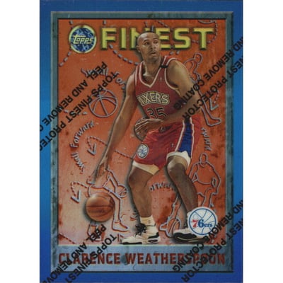 1995-96 Finest Refractors #221 Clarence Weatherspoon