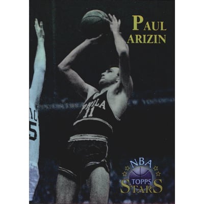 1996 Topps Stars Finest Refractors #3 Paul Arizin