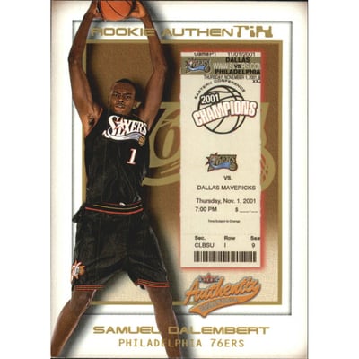 2001-02 Fleer Authentix Second Row Parallel #110 Samuel Dalembert