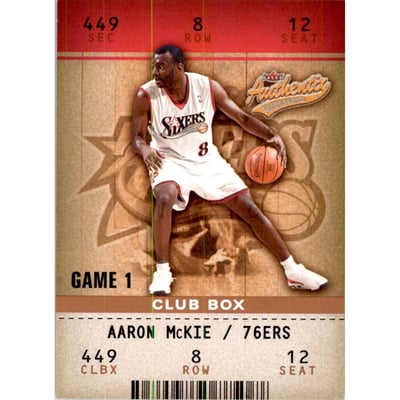 2002-03 Fleer Authentix Club #59 Aaron McKie