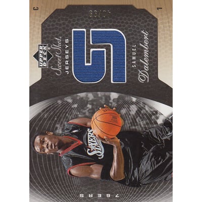 2005-06 Sweet Shot Jerseys Gold #SD Samuel Dalembert/99