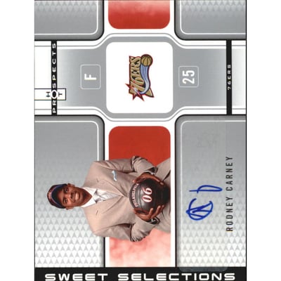 2006-07 Fleer Hot Prospects Sweet Selections Autographs #RC Rodney Carney