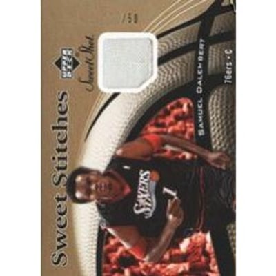 2006-07 Sweet Shot Stitches Gold #SD Samuel Dalembert