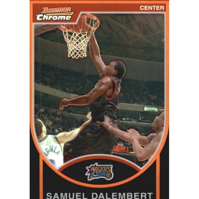 2007-08 Bowman Chrome Refractors Black #71 Samuel Dalembert