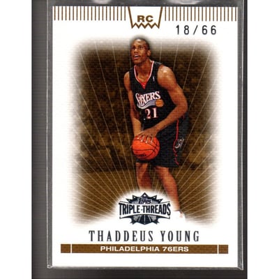 2007-08 Topps Triple Threads Sepia #150 Thaddeus Young
