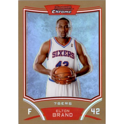 2008-09 Bowman Chrome Refractors Gold #12 Elton Brand