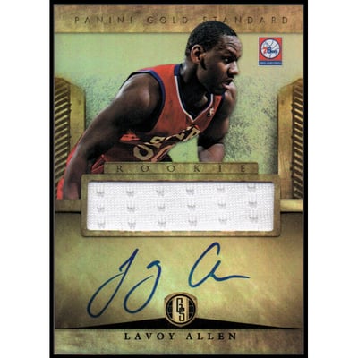 2012-13 Panini Gold Standard #278 Lavoy Allen JSY AU RC