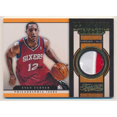 2012-13 Timeless Treasures Promising Pros Materials Prime #11 Evan Turner/10