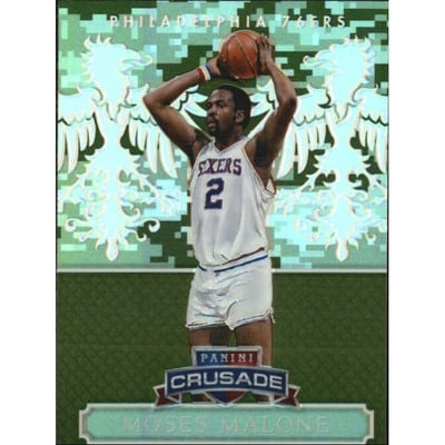 2014-15 Panini Excalibur Crusade Camouflage #158 Moses Malone