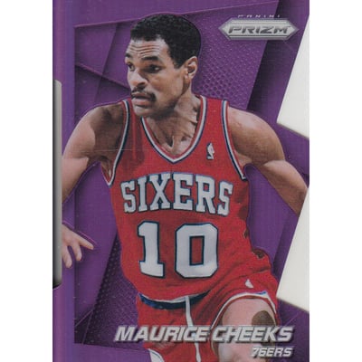 2014-15 Panini Prizm Prizms Purple Die Cut #224 Maurice Cheeks