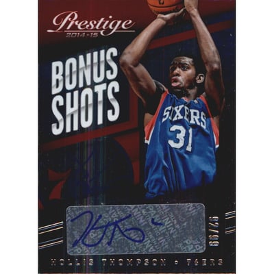 2014-15 Prestige Plus Bonus Shots Autographs #81 Hollis Thompson/99