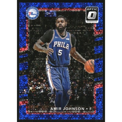 2017-18 Donruss Optic Fast Break Blue #115 Amir Johnson