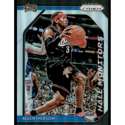 2018-19 Panini Prizm Hall Monitors Prizms Silver #8 Allen Iverson