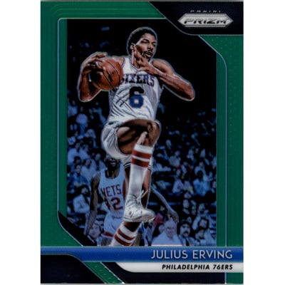 2018-19 Panini Prizm Prizms Green #95 Julius Erving