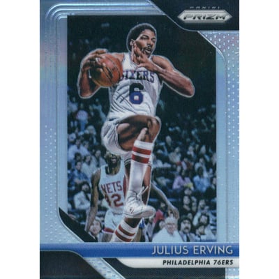 2018-19 Panini Prizm Prizms Silver #95 Julius Erving