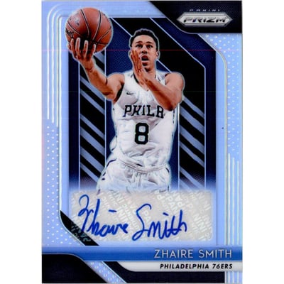 2018-19 Panini Prizm Rookie Signatures Prizms Silver #16 Zhaire Smith