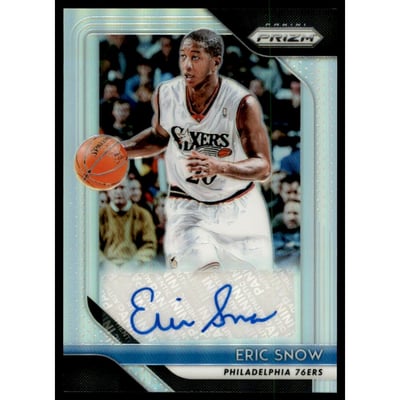 2018-19 Panini Prizm Signatures Prizms Silver #33 Eric Snow