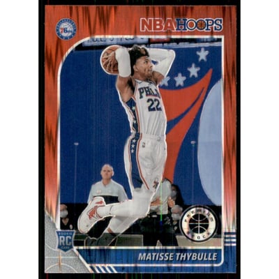 2019-20 Hoops Premium Stock Prizms Red Flash #239 Matisse Thybulle