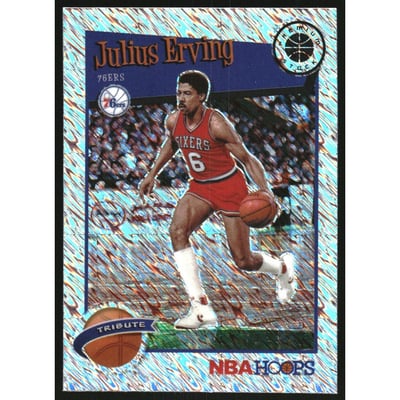 2019-20 Hoops Premium Stock Prizms Shimmer #293 Julius Erving