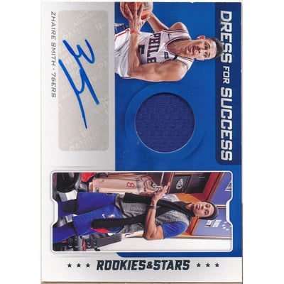 2019-20 Panini Chronicles Dress for Success Jersey Autographs #6 Zhaire Smith