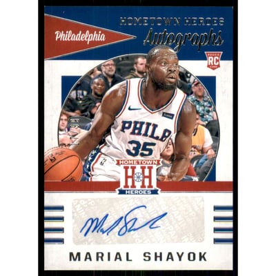 2019-20 Panini Chronicles Hometown Heroes Rookie Autographs #11 Marial Shayok/99