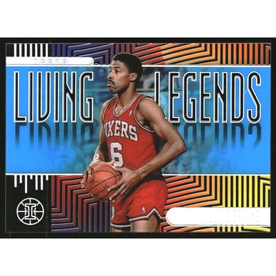 2019-20 Panini Illusions Living Legends Sapphire #4 Julius Erving
