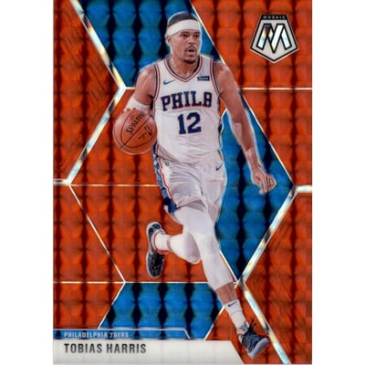 2019-20 Panini Mosaic Mosaic Choice Red Fusion #159 Tobias Harris