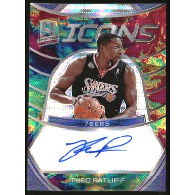 2019-20 Panini Spectra Icons Autographs Celestial #10 Theo Ratliff