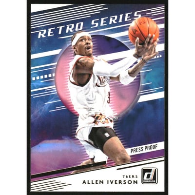 2020-21 Donruss Retro Series Press Proof #15 Allen Iverson