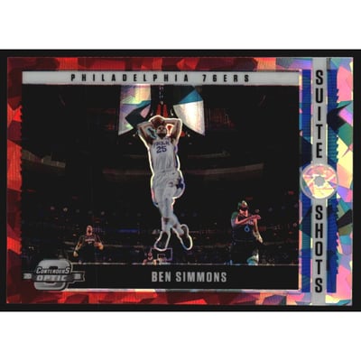 2020-21 Panini Contenders Optic Suite Shots Red Cracked Ice #8 Ben Simmons
