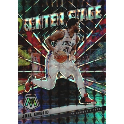 2020-21 Panini Mosaic Center Stage #11 Joel Embiid
