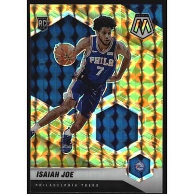 2020-21 Panini Mosaic Mosaic Reactive Yellow #216 Isaiah Joe